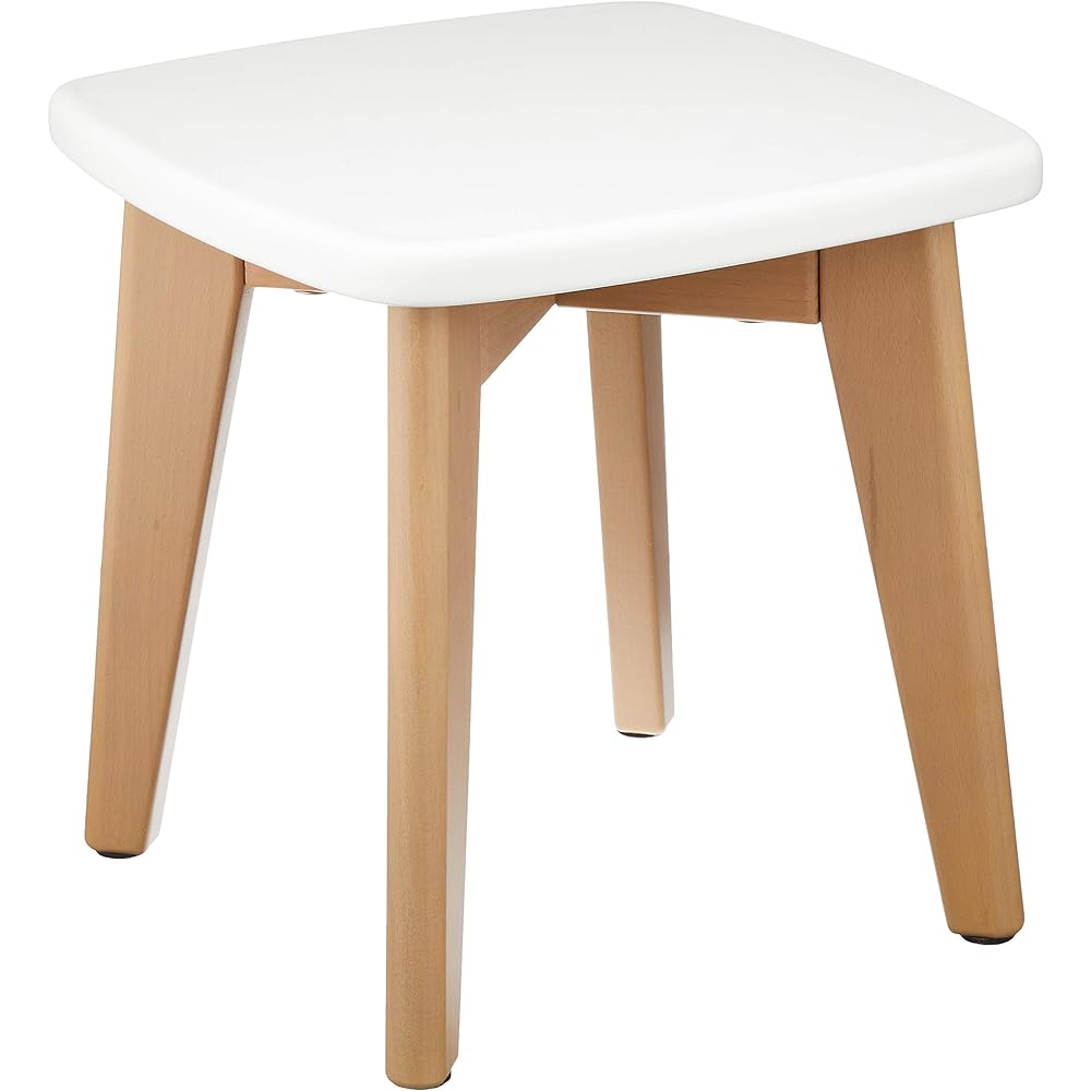 Boori Kids Stool Truffle & White
