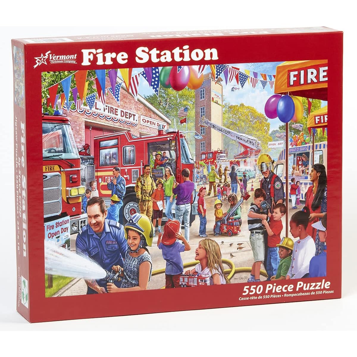 Vermont Christmas Company Fire Department Jigsaw Puzzle 550 Piece