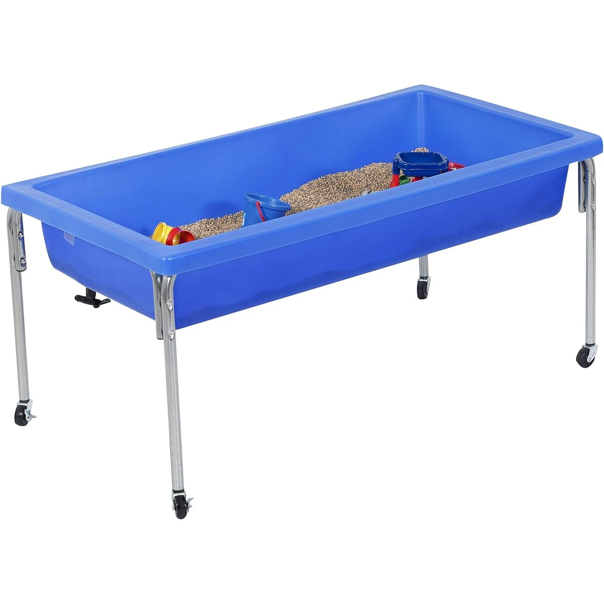 Children's Factory 1150-24 Activity Table & Lid Set, 24" Tall, Blue, Children's Sensory Sand & Water Play Equipment for Preschool/Classroom/Daycare