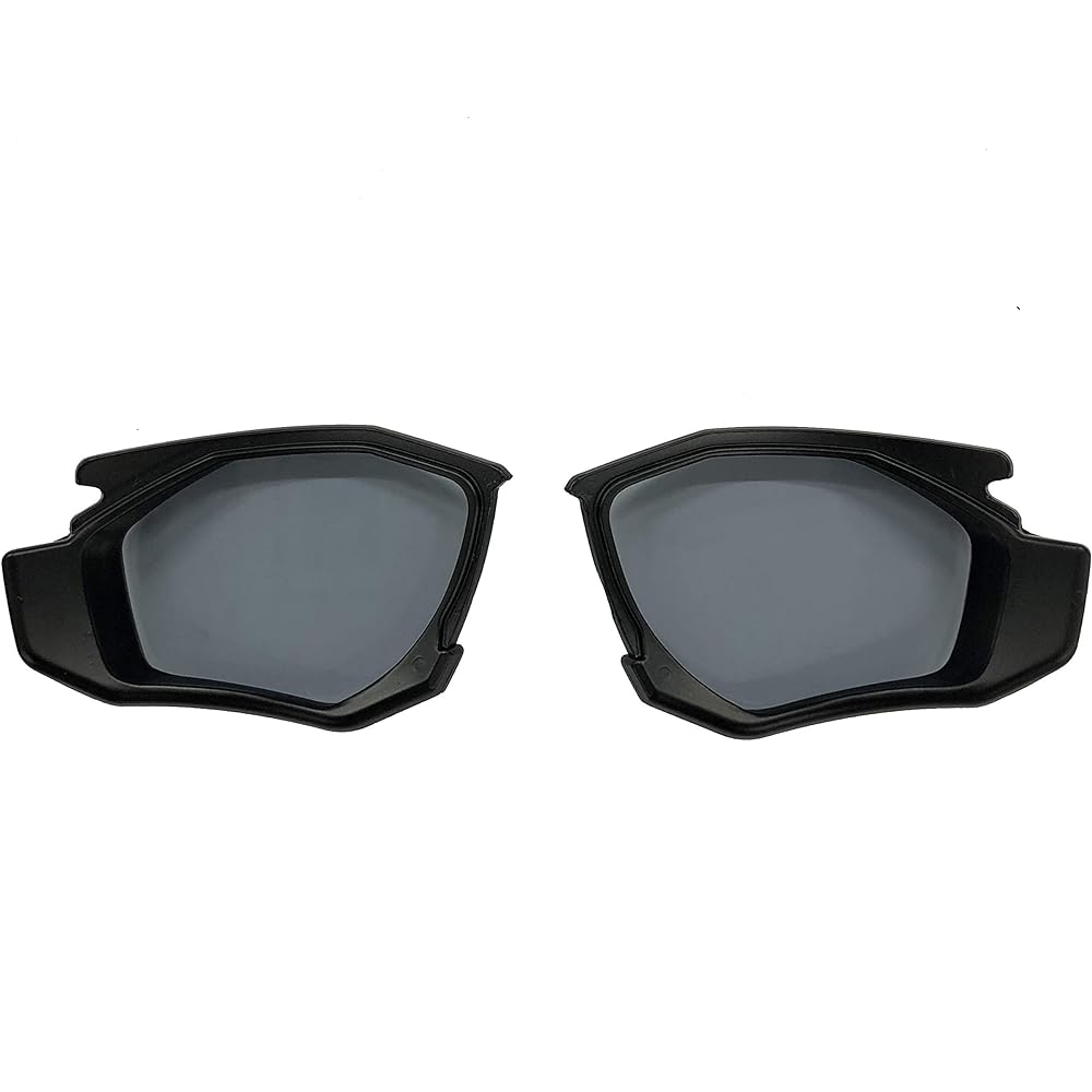 OGK KABUTO Bicycle Sports Sunglasses/Eyewear Replacement DOCK (with lens) DOCK-01 Matte Black/Anti-Fog Light Smoke for 301 Series