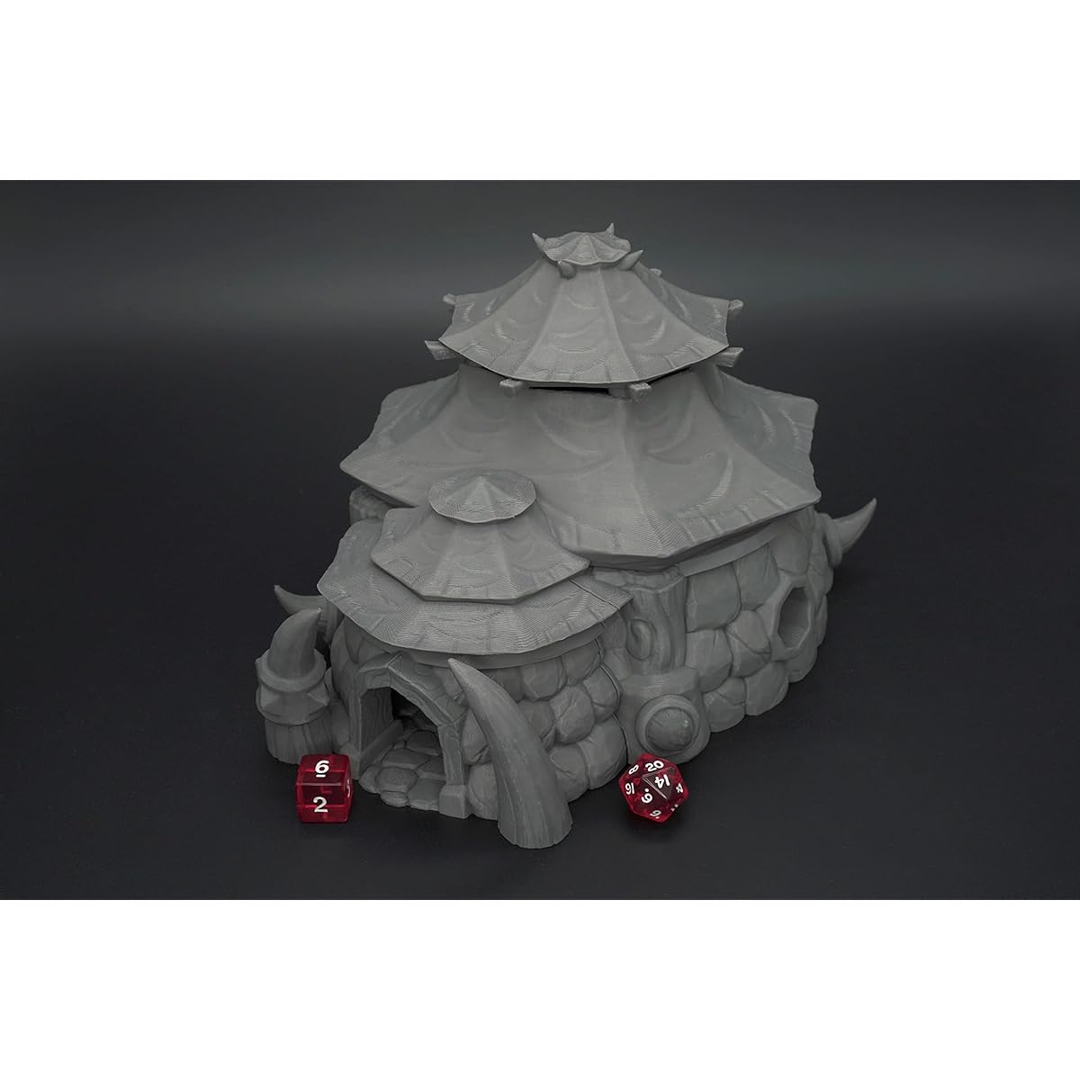 Orc Town Hall by Makers Anvil, 3D Printed Tabletop RPG Scenery and Wargame Terrain for 28mm Miniatures.