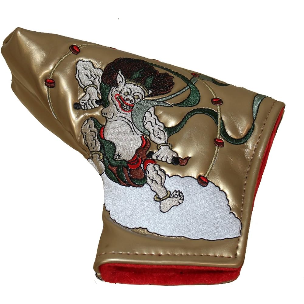 Uplark Head Cover H-153 Putter Cover Fujin Raijin H-153