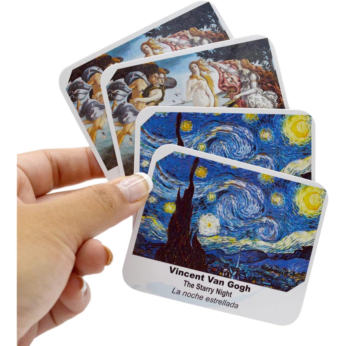 Menique. Memory matching game. Famous painting game. 35 pairs to match.