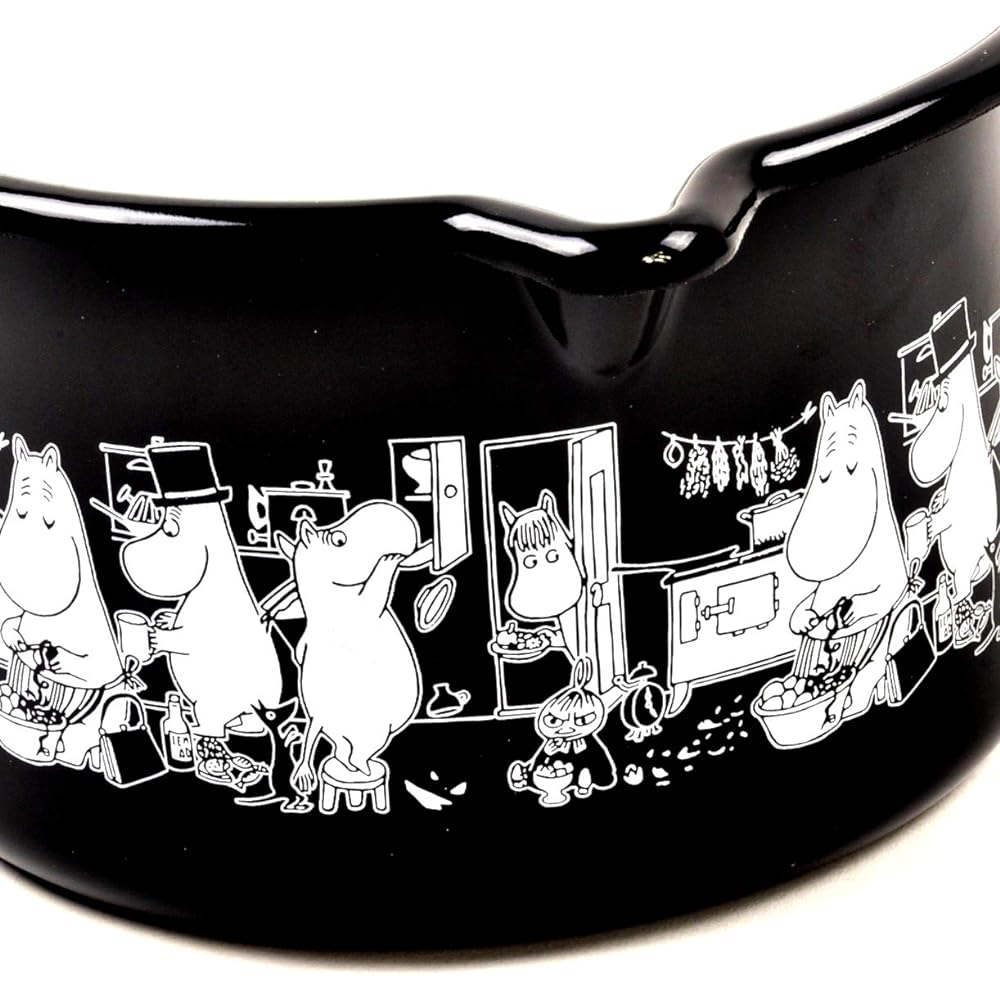 P.O.S. Moomin Muurla Enamel Black Jam Milk Saucepan approx. 250×105×145mm