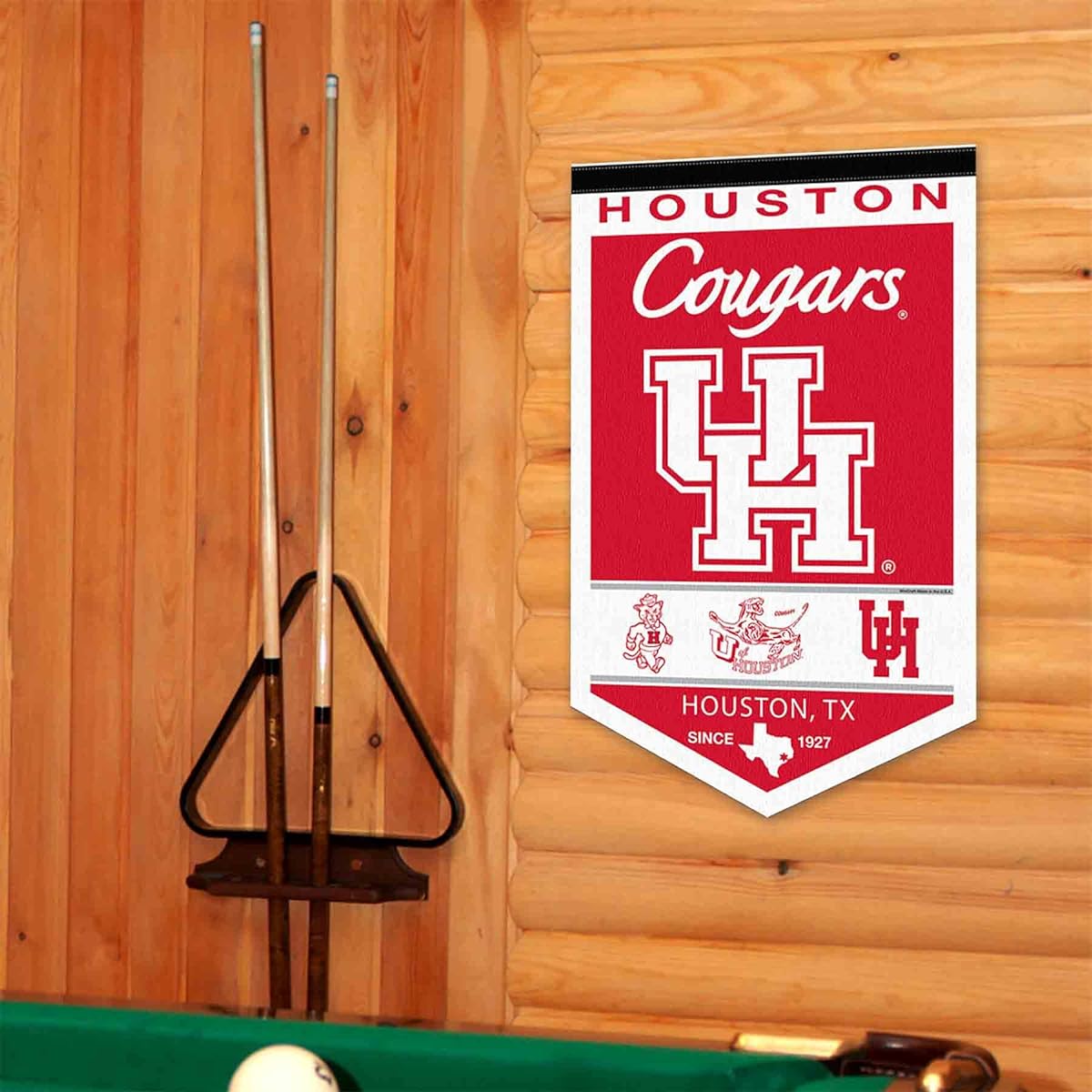 Houston Cougars Heritage History Banner Pennant