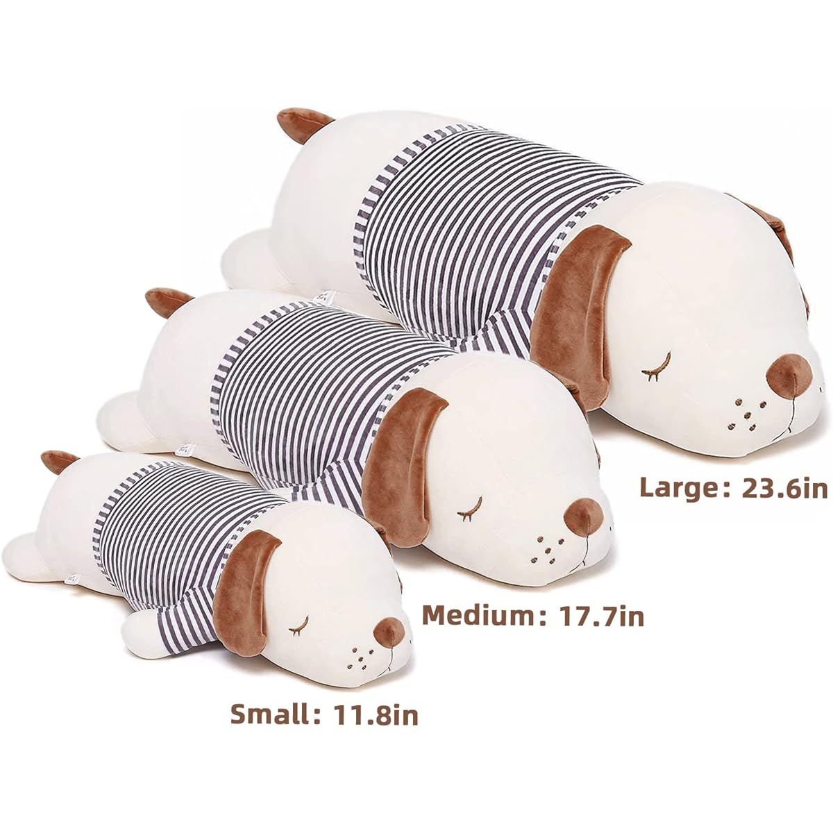 Niuniu Daddy 20" Plush Puppy Stuffed Animal Soft Plush Toy Dog Cute Body Pillow Hugging Pillow Cuddle Pillow Birthday Gift for Kids