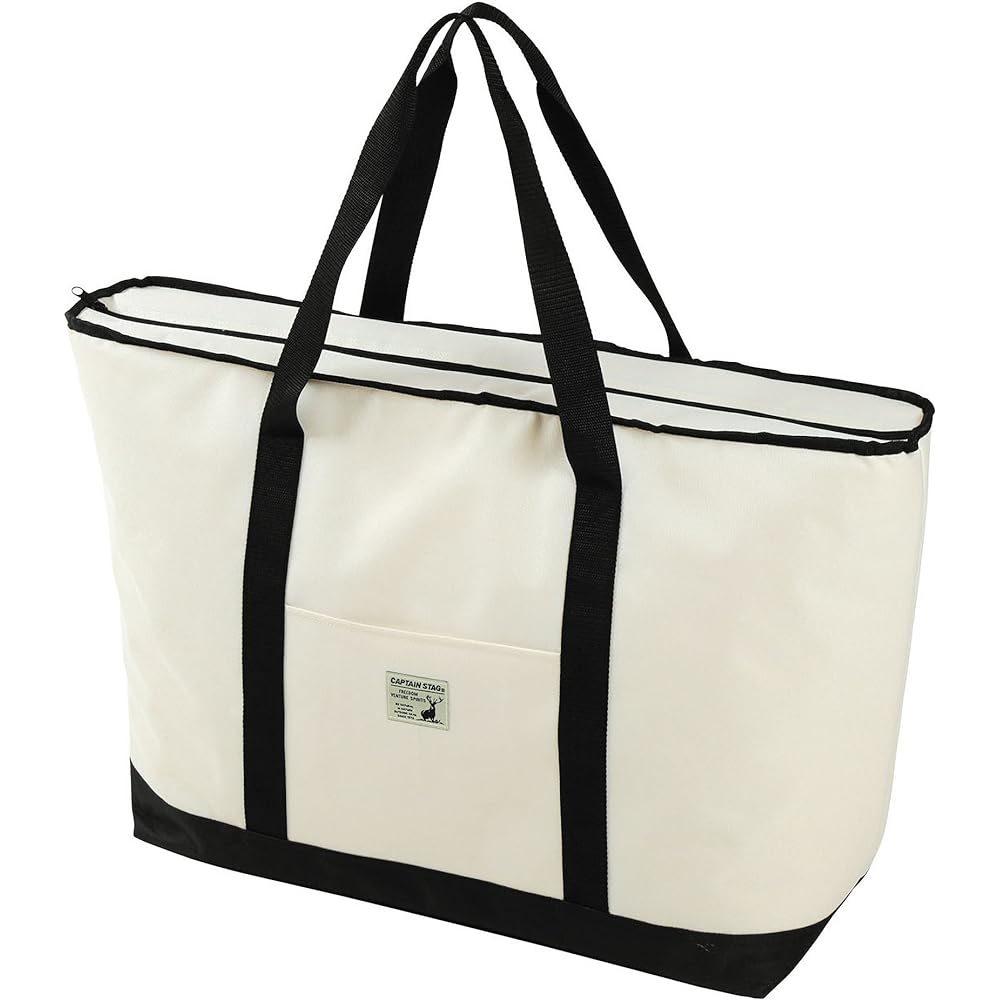 Captain Stag (CAPTAIN STAG) Cold Bag Cooler Bag Tote Type Capacity Approximately White CS Charmant