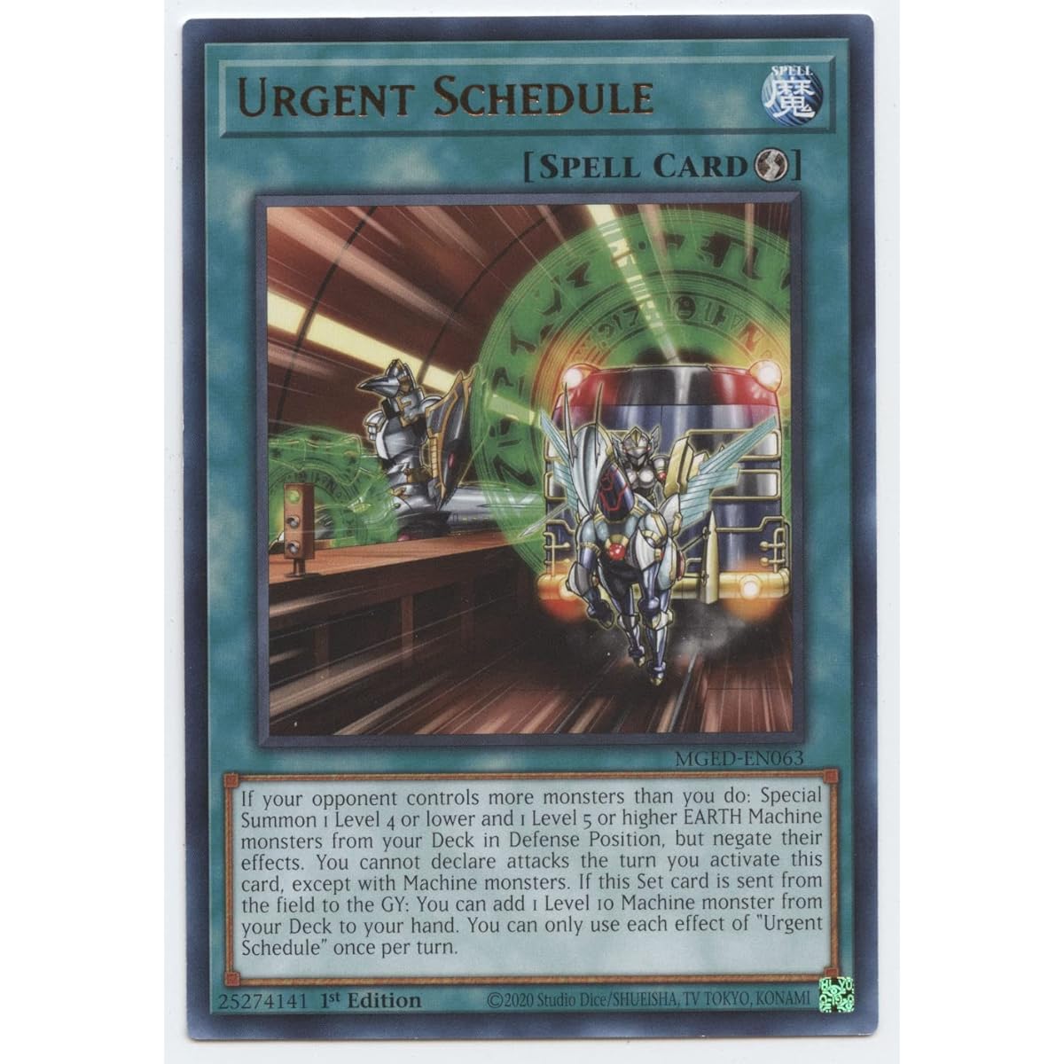 Urgent Schedule - MGED-EN063 - Rare - 1st Edition