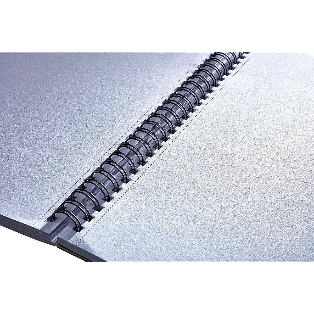 KINGART Mixed Media Sketchbook 11 x 14 Inch 60 Sheets 35lb/160g Acid Free Paper Micro Perforated Spiral Bound Wet & Dry Media Set of 2