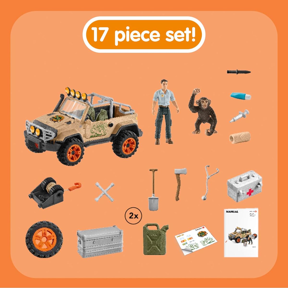 Schleich Wildlife Jungle Expedition 4WD 42410