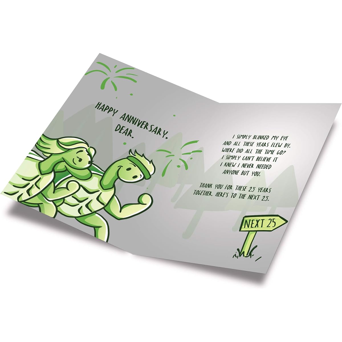 Silver 25th Anniversary Card Prime Greetings