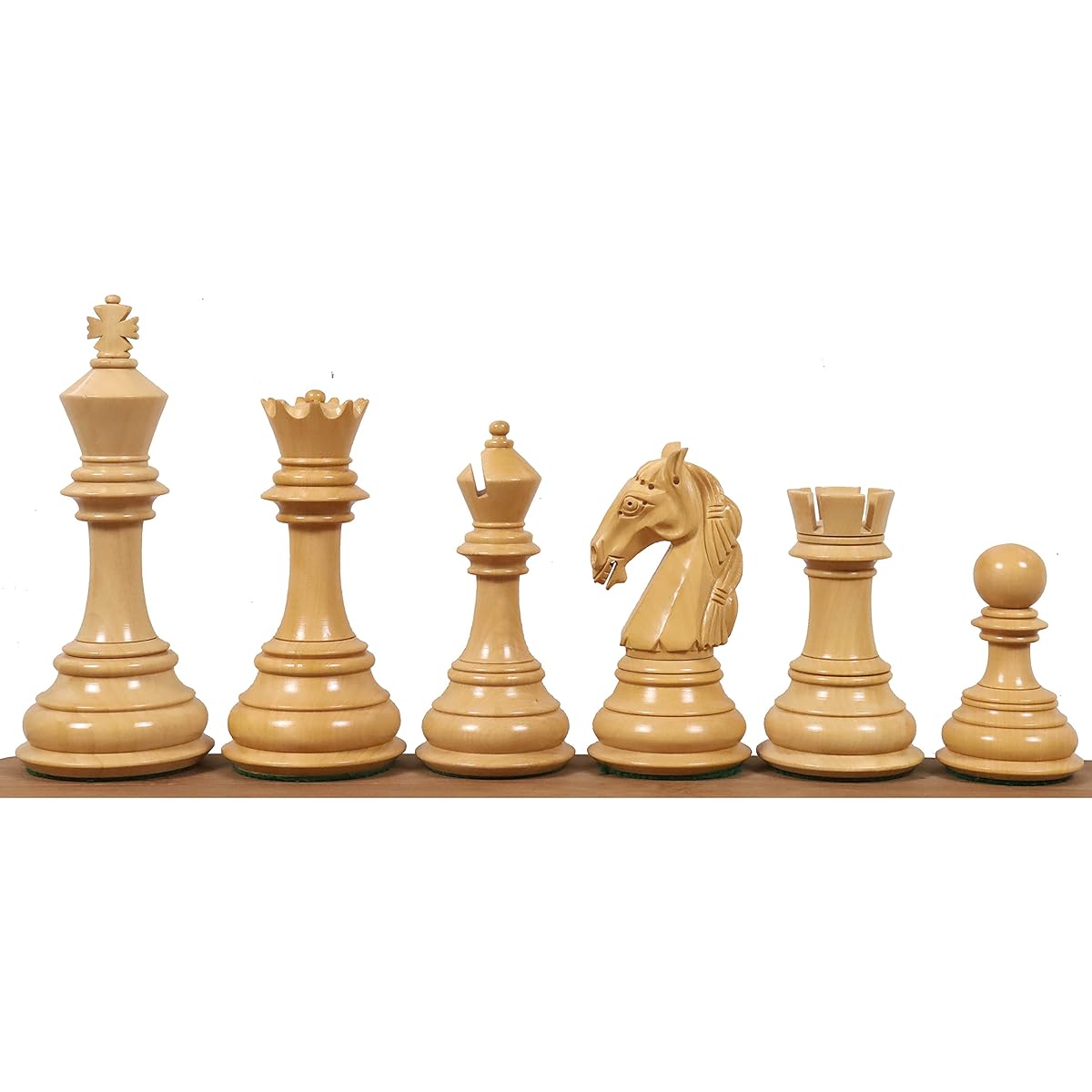 RoyalChessMall -4.6" Rare Columbia Triple Weight Luxury Chess Pieces Only Set 255 EW