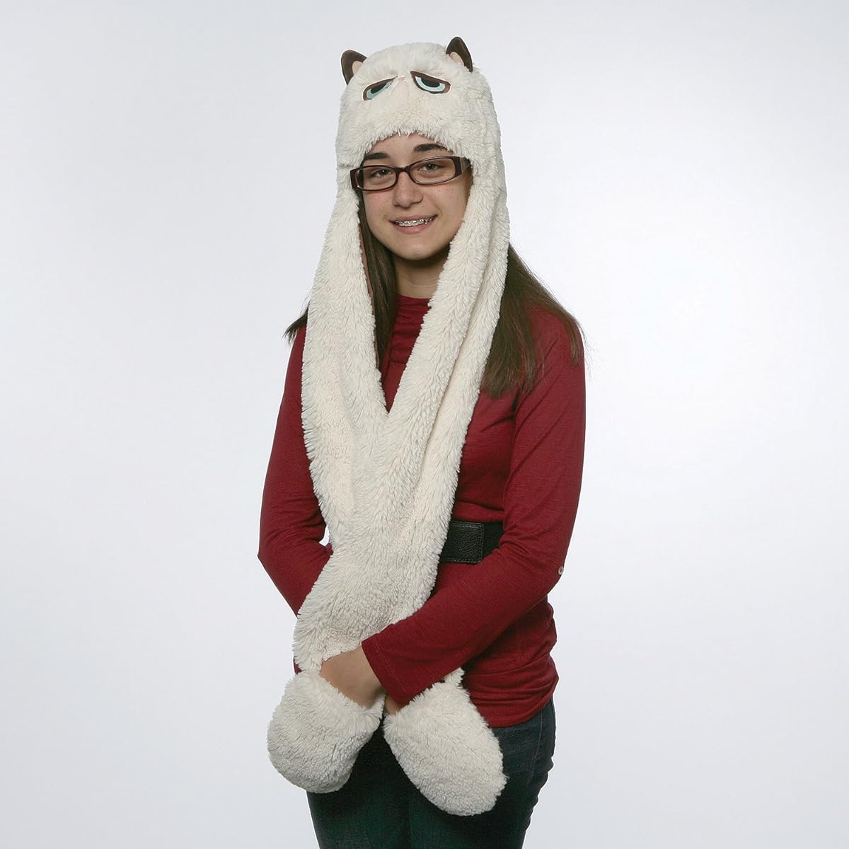 Gund 4048616 Grumpy Cat Scarf Hat Plush Toy