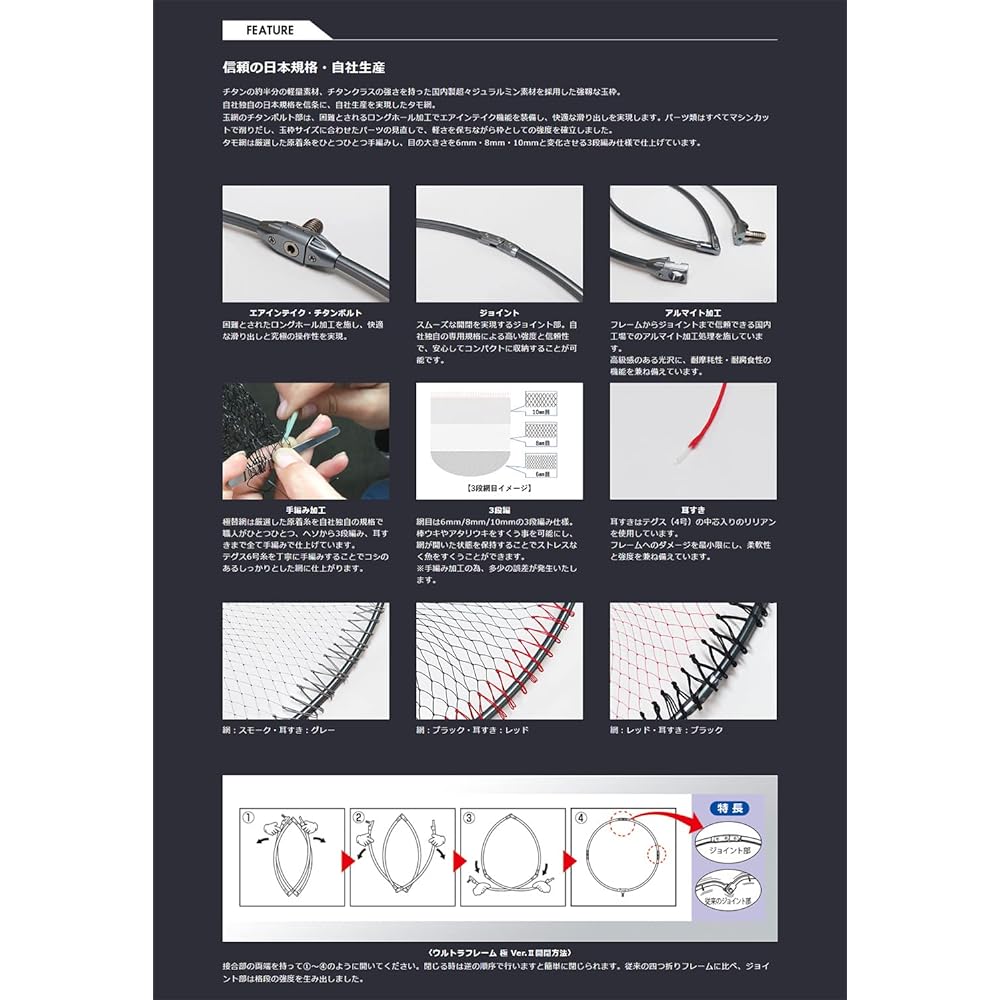 Siyouei Ultra Frame Kiwami Ver.2 Titanium Color + Kiwami Replacement Net Set