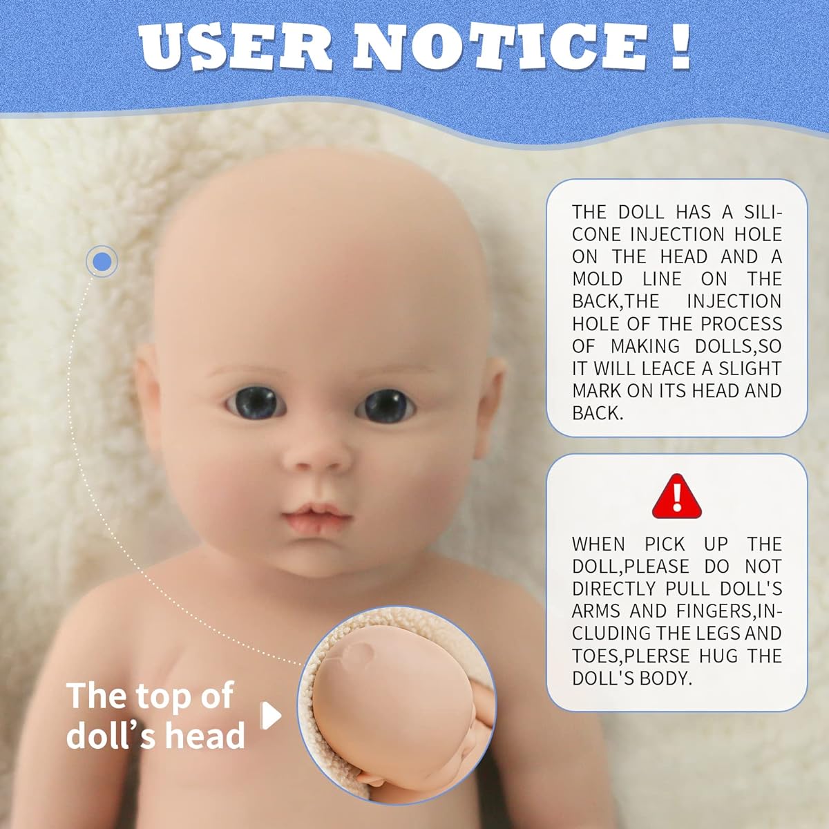 Besiletre 18 inch Full Silicone Reborn Baby Doll Looks Realistic Not a Vinyl Doll Real Full Body Silicone Baby Doll Realistic Doll Realistic Silicone Baby Doll (18 inch Girl)