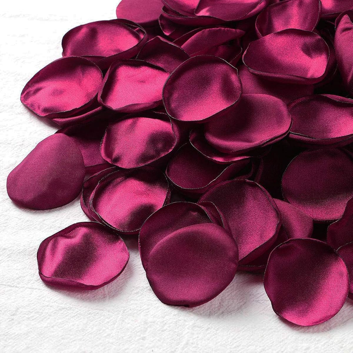 PONATIA 300 Pieces Artificial Rose Petals for Girls Scattered Petals for Wedding Aisle Centerpieces Table Confetti Party Favors Home Decorations (Burgundy)