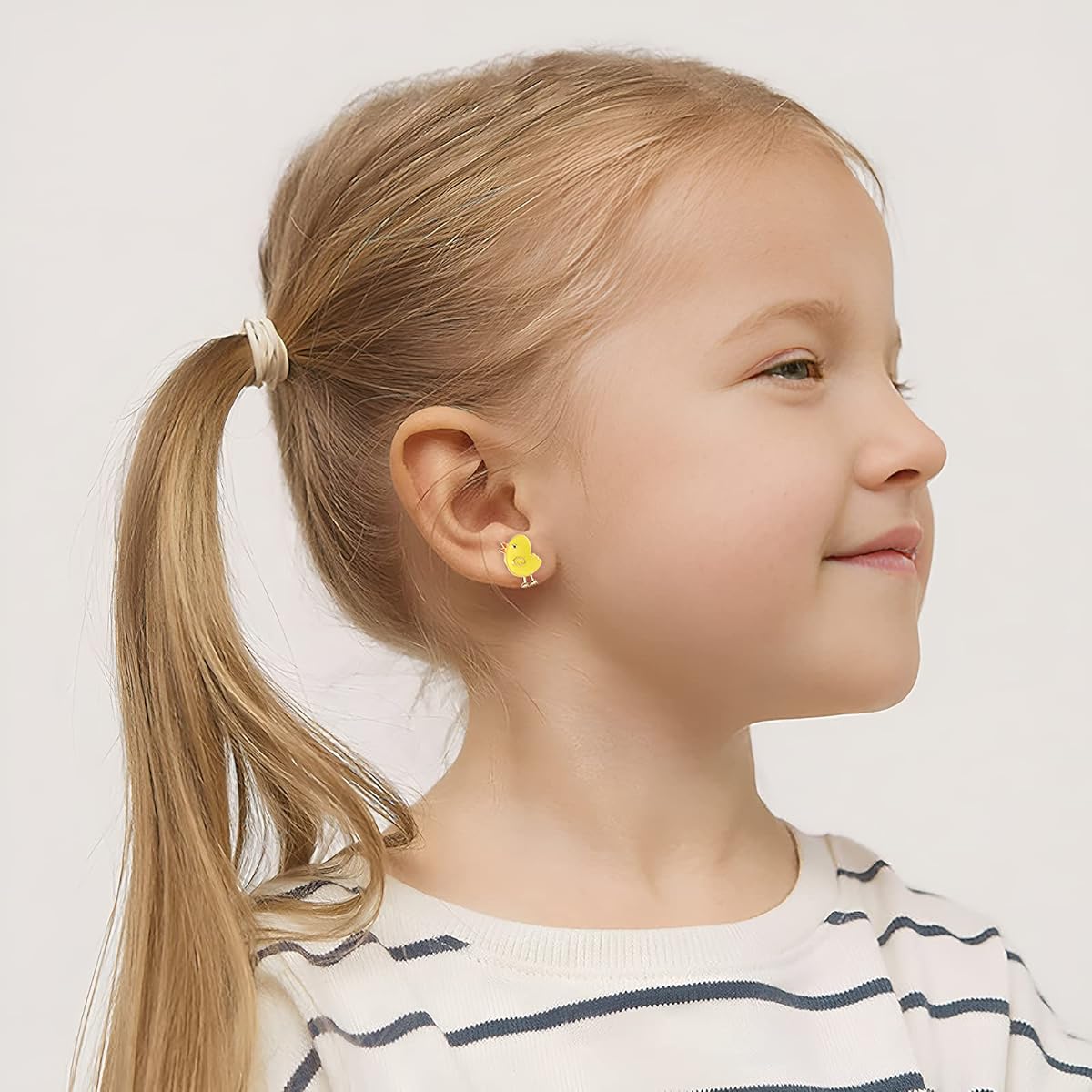 3 Pairs Kids Clip-on Earrings Set Girls Cartoon Unicorn Clip-on Earrings Pink Mermaid Clip-on Earrings Cute Kids Non-piercing Set