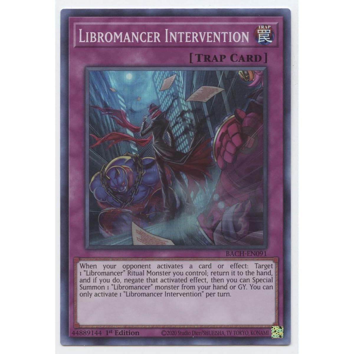 Libromancer Intervention - BACH-EN091 - Super Rare - 1st Edition