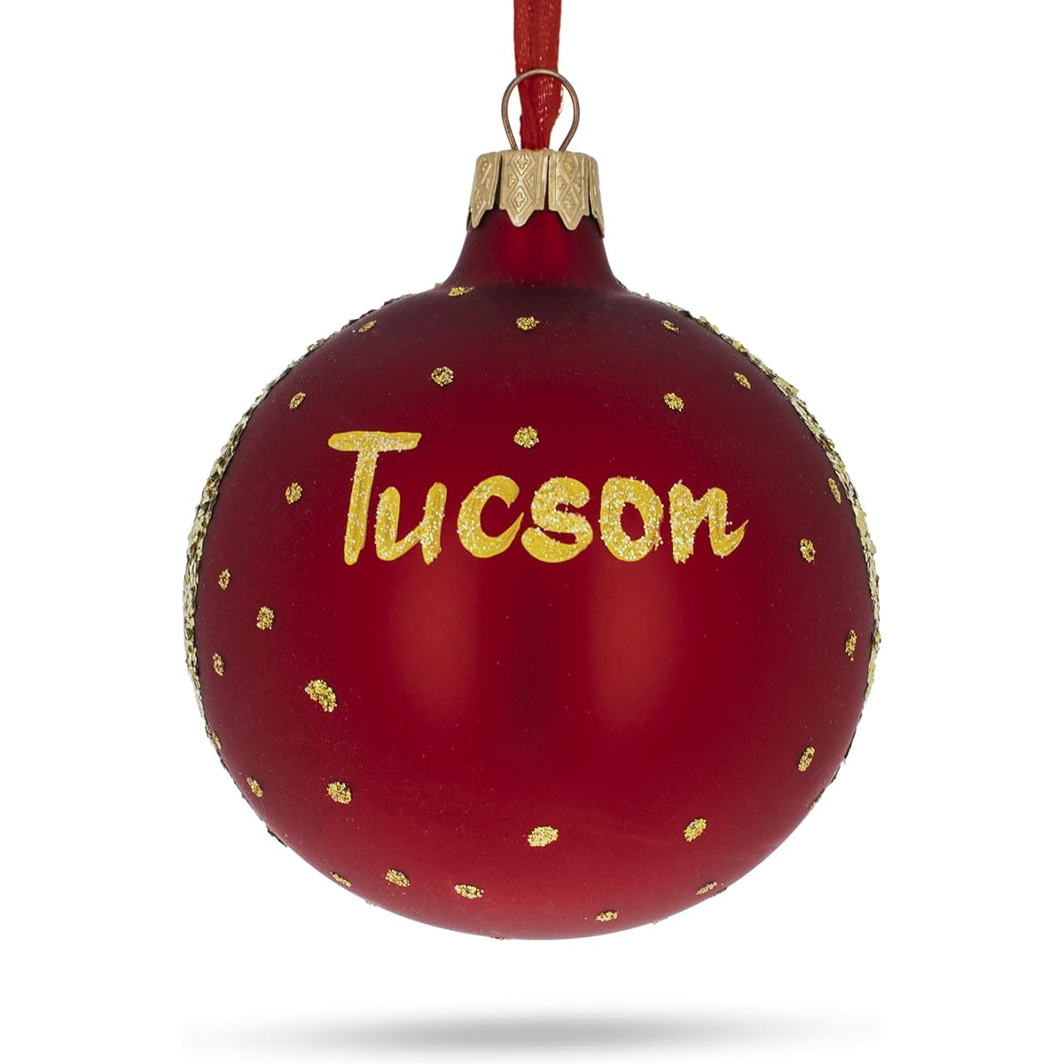 Tucson Arizona Glass Ball Christmas Ornament 3.25"