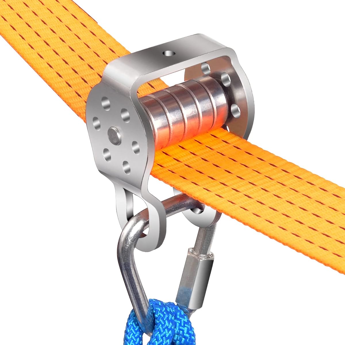 hooroor Slackline Pulley with 52ft Zip Line, Monkey Bars, Ninja Warrior Obstacle Course for Kids & Adults Backyard Outdoor Toys Playset Jungle Gym