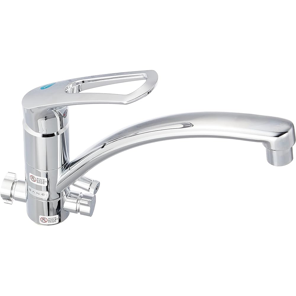 SANEI Single One Hole Mixer Faucet for Kitchen with Hot Water Spout, Eco Saving K8761ETJV-13