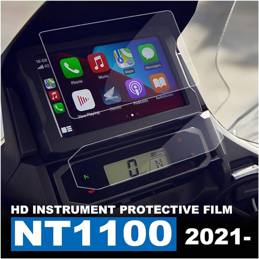 Fits for Honda NT 1100 NT1100 2021 2022 Motorcycle Accessories HD Instrument Film Scratch Cluster Screen Dashboard Protection Instrument Protector (Color: Quantity- 2)