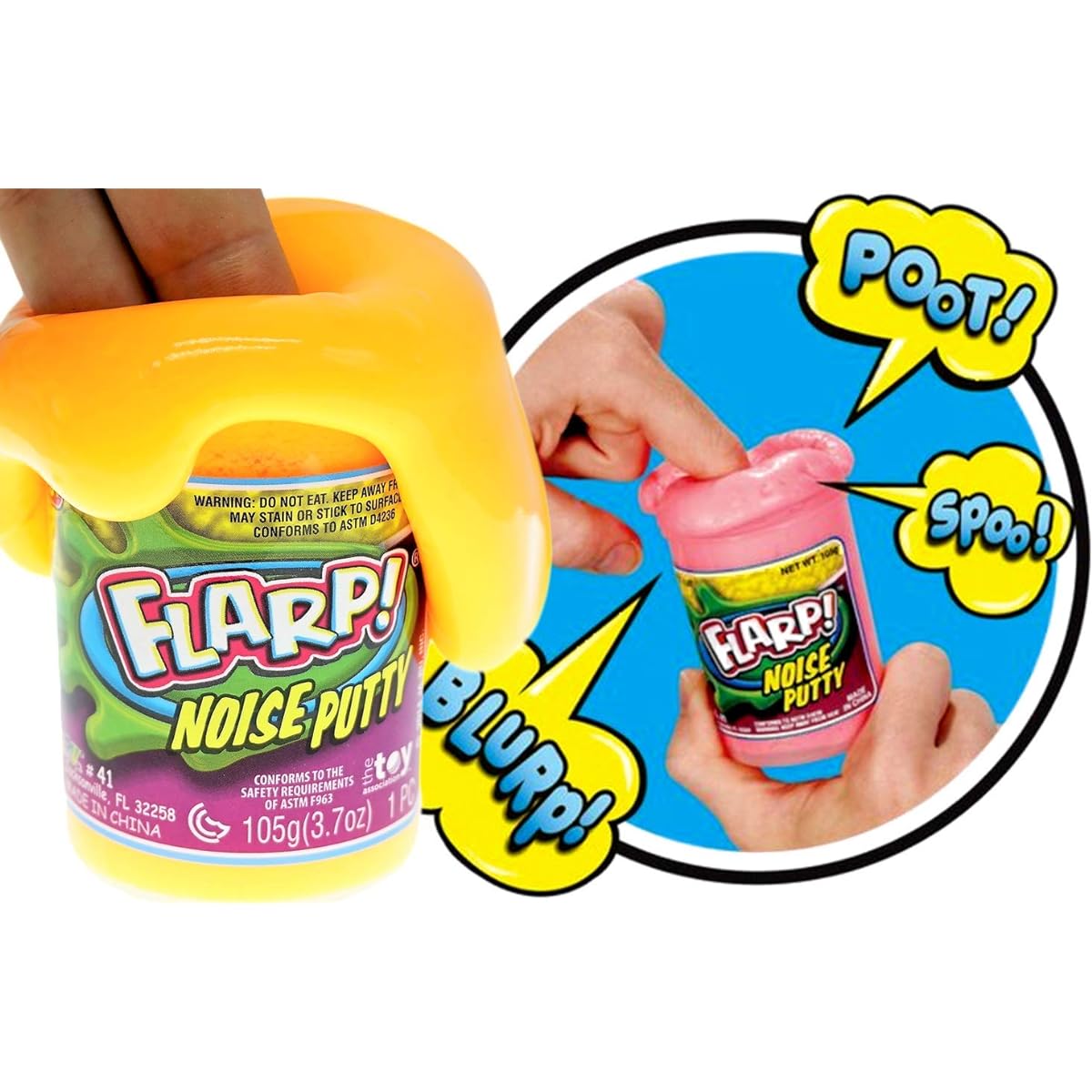 Flarp Noise Putty Scented by JA-RU (1 Unit Assortment) Squishy Sensory Toy for Easter, Autism Stress Toy, Great Party Favors, Great Fidget Toy for Kids and Adults Boys & Girls 10041-1p