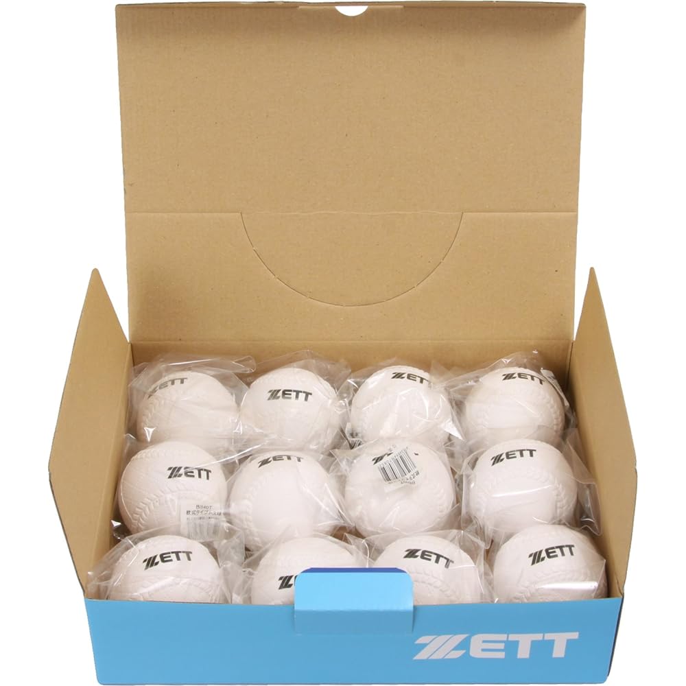 ZETT Baseball Toss Batting Ball (1 dozen, 12 balls) BB40D