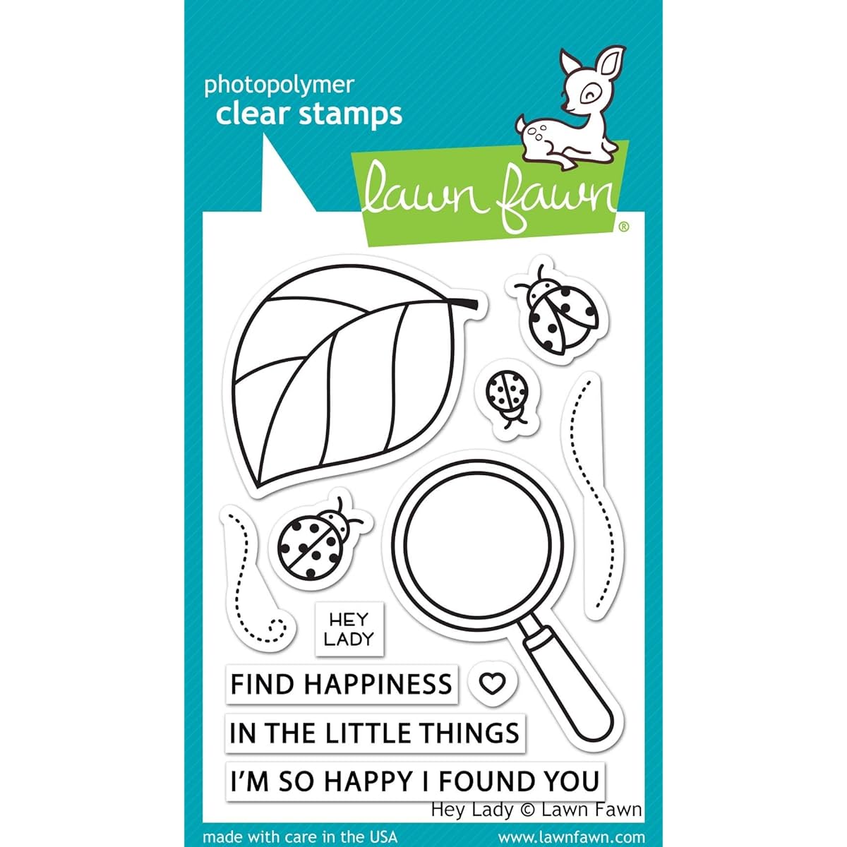 Lawn Fawn Clear Stamps 3"X4"-Hey Lady -LF2223
