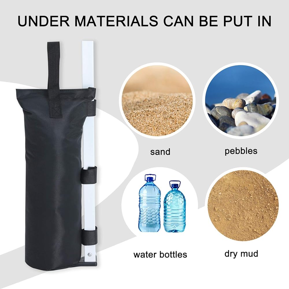 MASTERCANOPY weight bag, sand bag, weight, weight bag, for tarp tent, for fixation, capacity 50KG, 1 set of 4