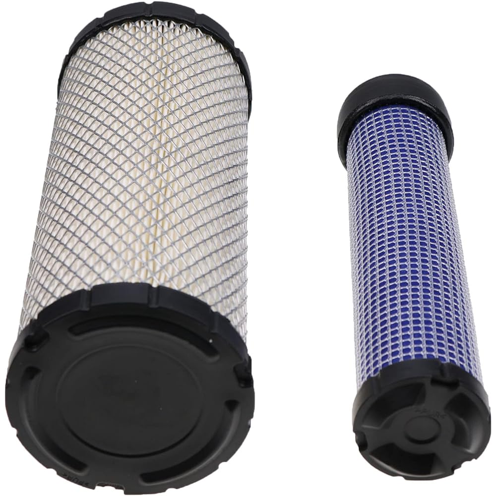 DVPARTS Air Filter Set P821575 & P822858 Donaldson FPG05 Air Cleaner Bobcat 6672467 6672468 PM252Z PM260Z PM272Z Kawasaki 11013-7044 & 11013-700 45