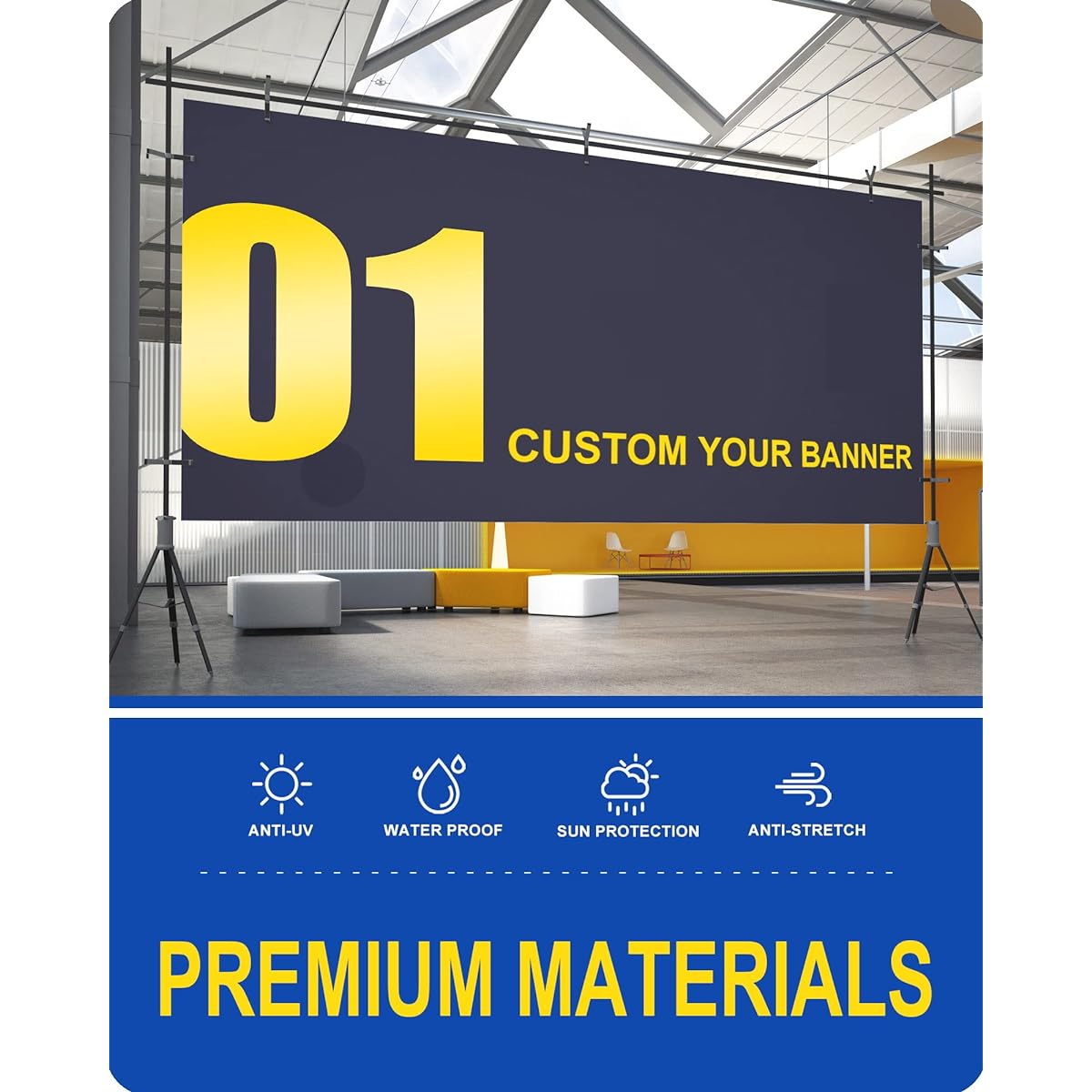 Custom Vinyl Banners and Signs Customized for Outdoor Indoor, Photo Logo Text Decorative Backdrop for Business Party Birthday Graduation Wedding Events (2 x 4 ft)