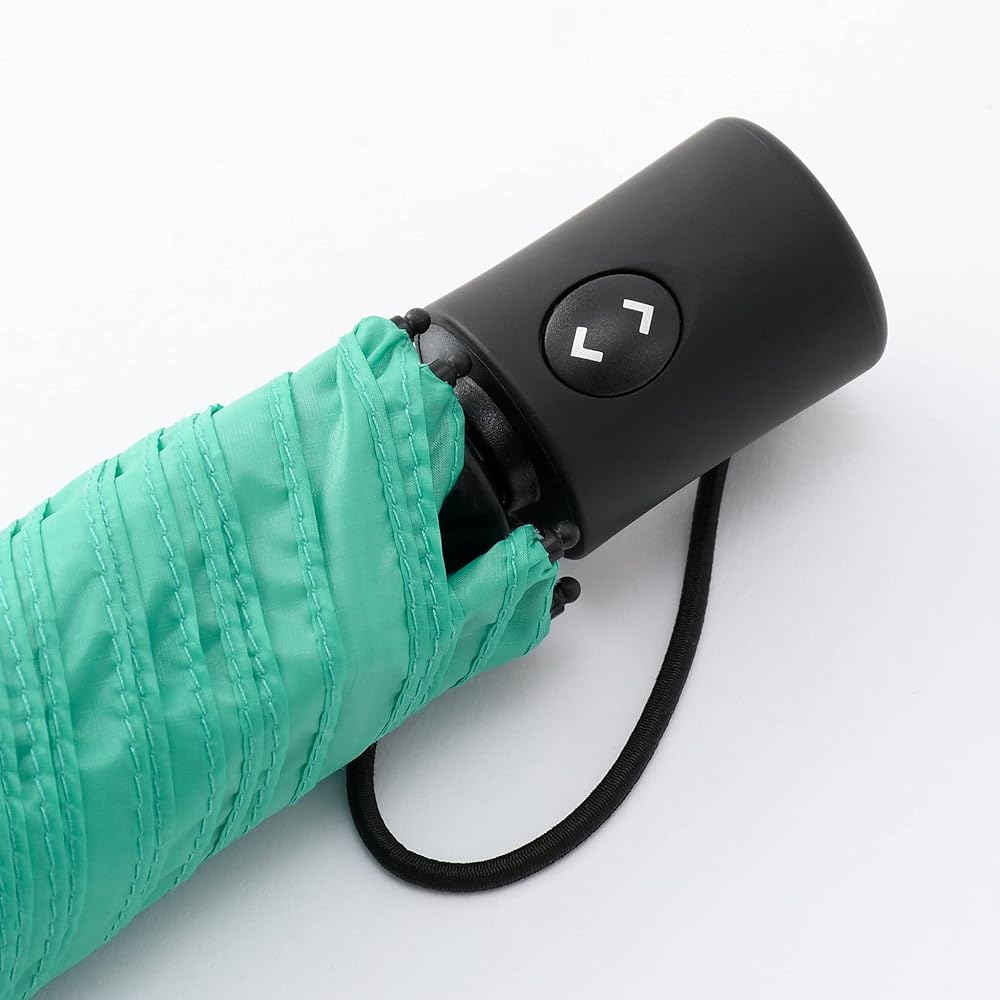 Amvel Folding Umbrella Automatic Open/Close Umbrella Durable Folding Umbrella Windproof Umbrella One Touch Lightweight Windproof Strong Water Repellent VERYKAL MintBlue 164g