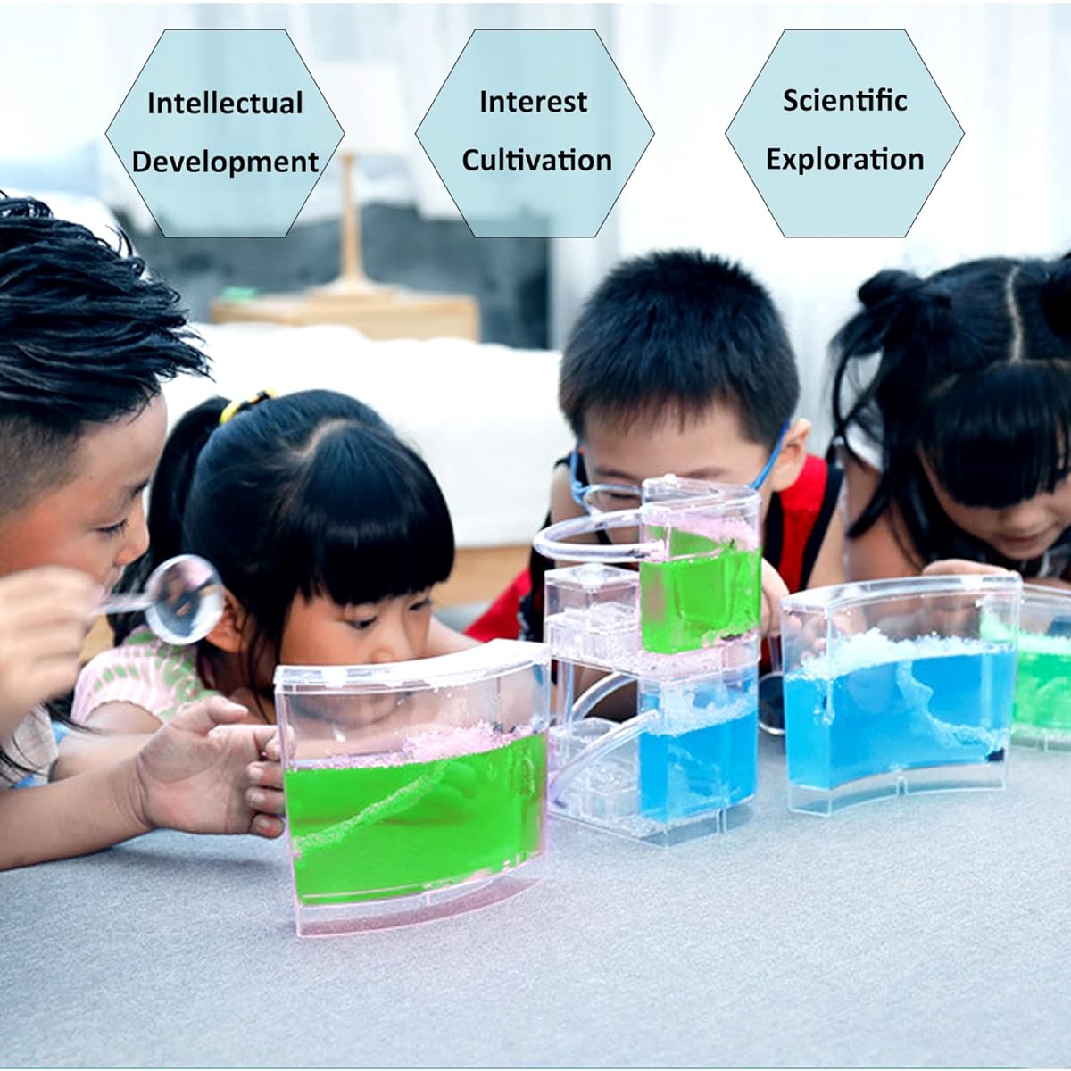 EXBEPE Ant Farm for Kids Safe Environmental Gel Ant Colony Ecosystem Terrarium Ant Habitat Science Learning Kit (No Ants)