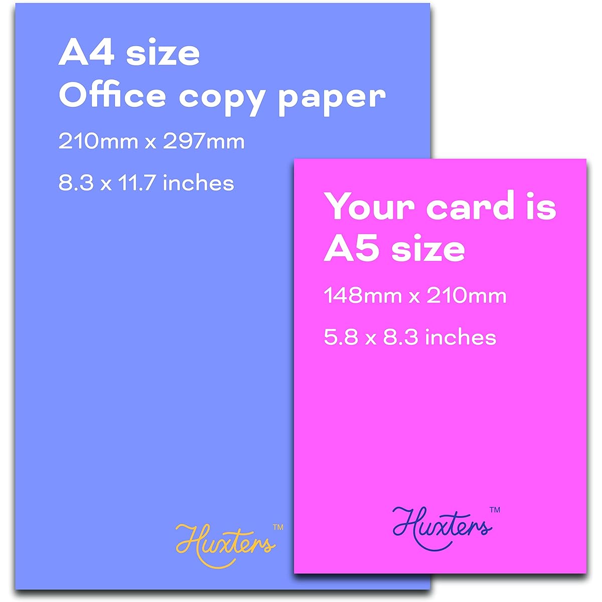 Huxters Baby Boy Card - Adorable Congratulations Baby Boy Card for New Moms - A5 It's a Boy Card with Cute Giraffe Drawing - Congratulations Card on Lovely Paper - Vibrant Colors