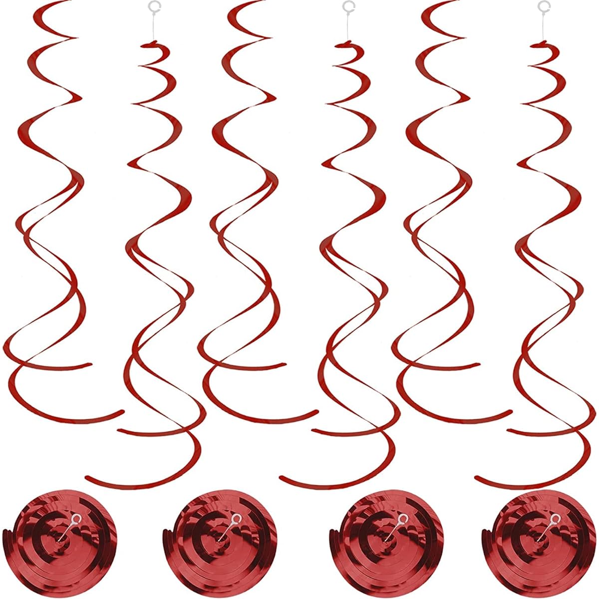 Graduation Party Decorations Maroon Gold 2023 FSU Burgundy Gold Graduation Party Supplies 30pcs Hanging Swirls Class of 2023 Maroon Gold Backdrop Ceiling Home Classroom Graduation Decorations