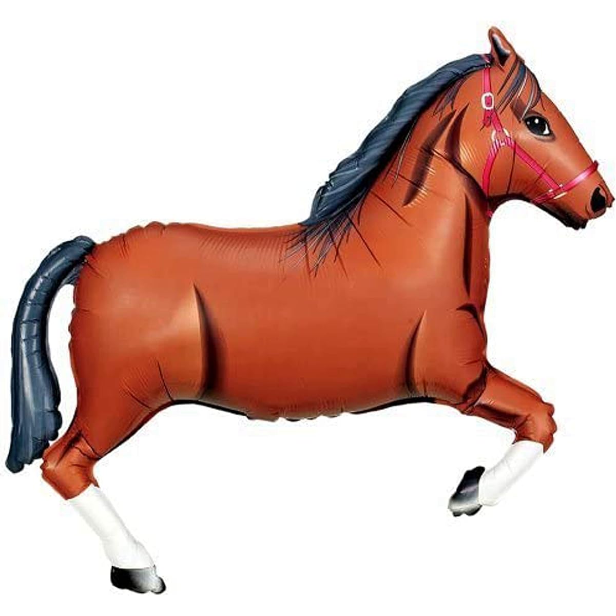 Western Theme Birthday Party Supplies Bandana Hoedown Rodeo Balloon Bouquet Decorations with Brown Horse