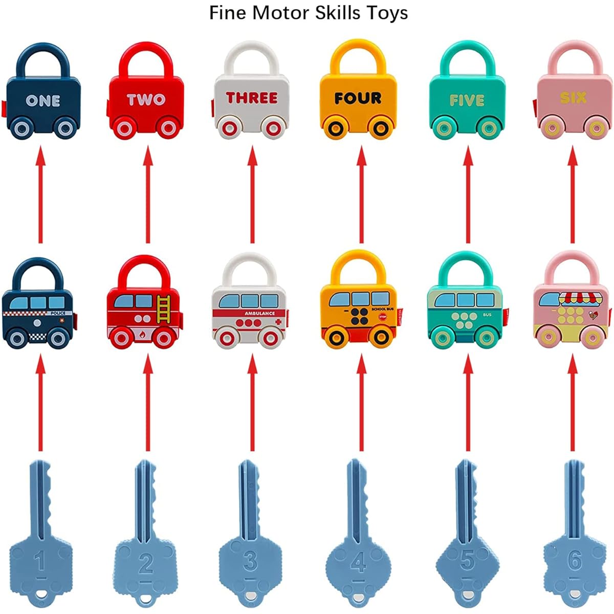 Junyobee Motor Car for Developing Counting and Fine Motor Skills