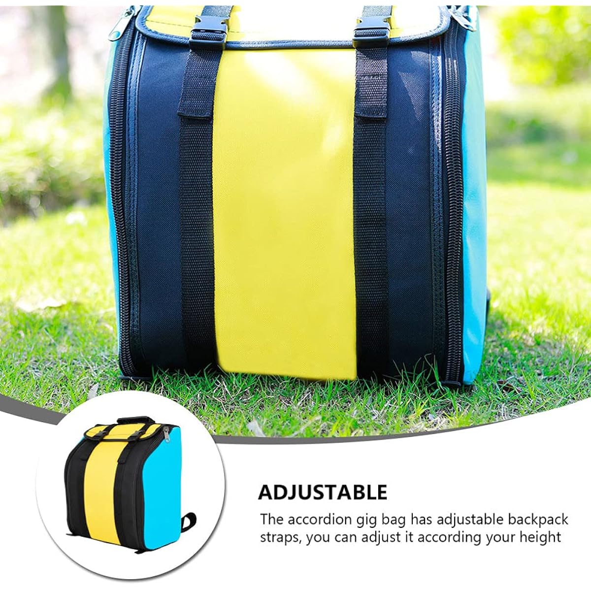 EXCEART accordion case accordion backpack accordion case gig bag backpack anti-collision middle layer musical instrument carry bag accordion case panther