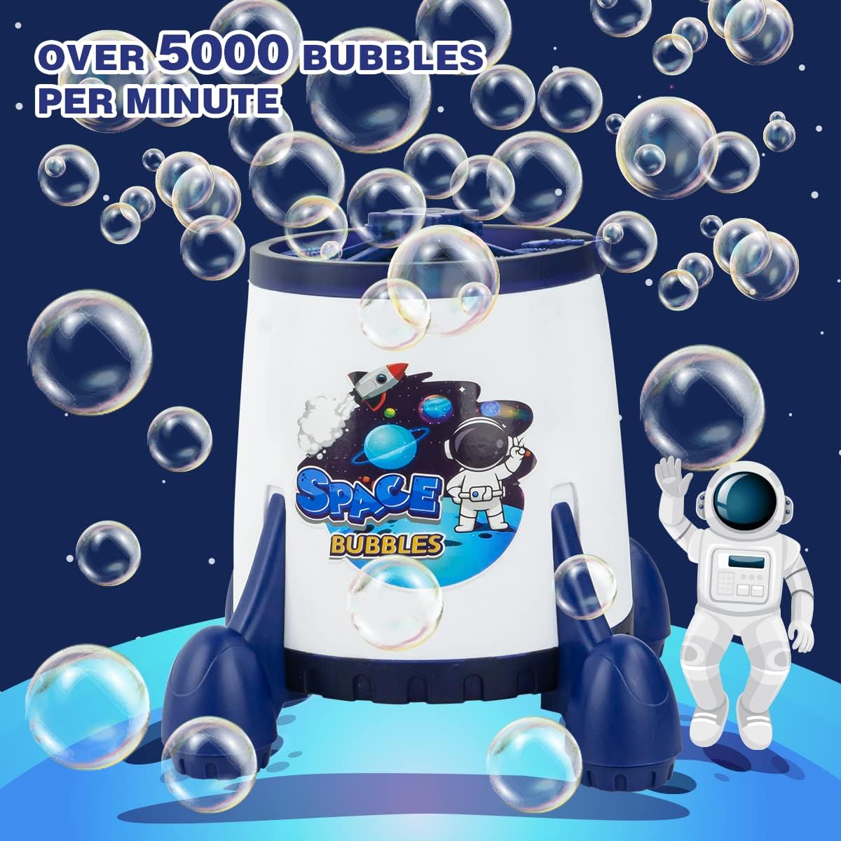 Space Capsile Bubble Machine with Bubble Water Bubble Solution