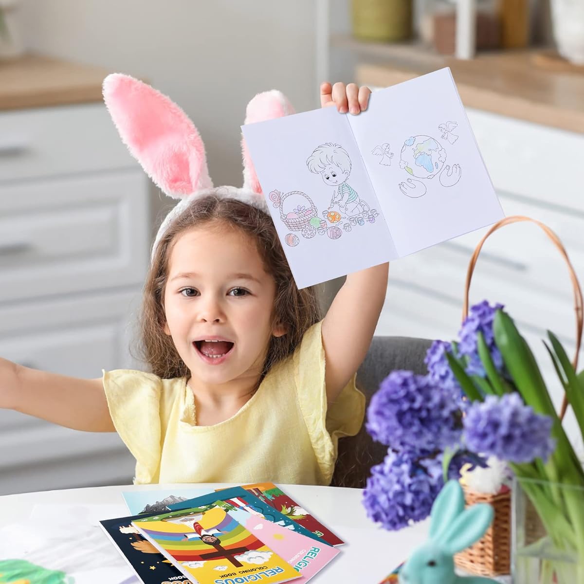 72 Christian Religious Bible Coloring Books. DIY art drawing mini book for kids. Sunday School Prizes, Easter Gifts, Classroom Rewards, Church Activities, Carnival, Party Favors, 12 Styles.