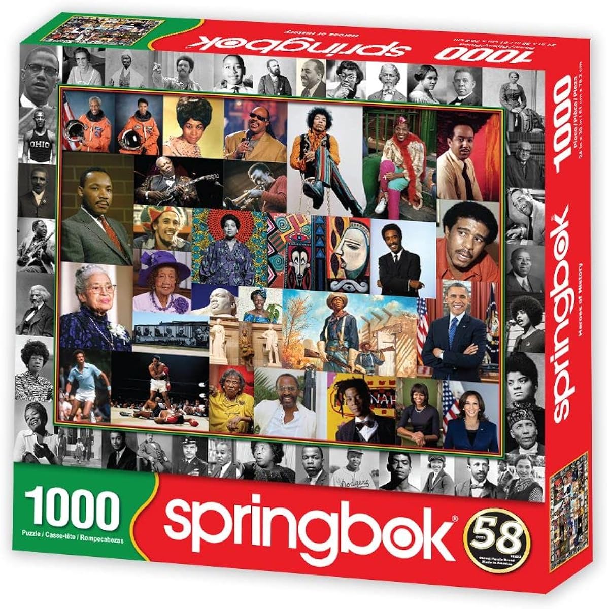 Springbok's 1000 Piece Jigsaw Puzzle History Heroes - Made in the USA