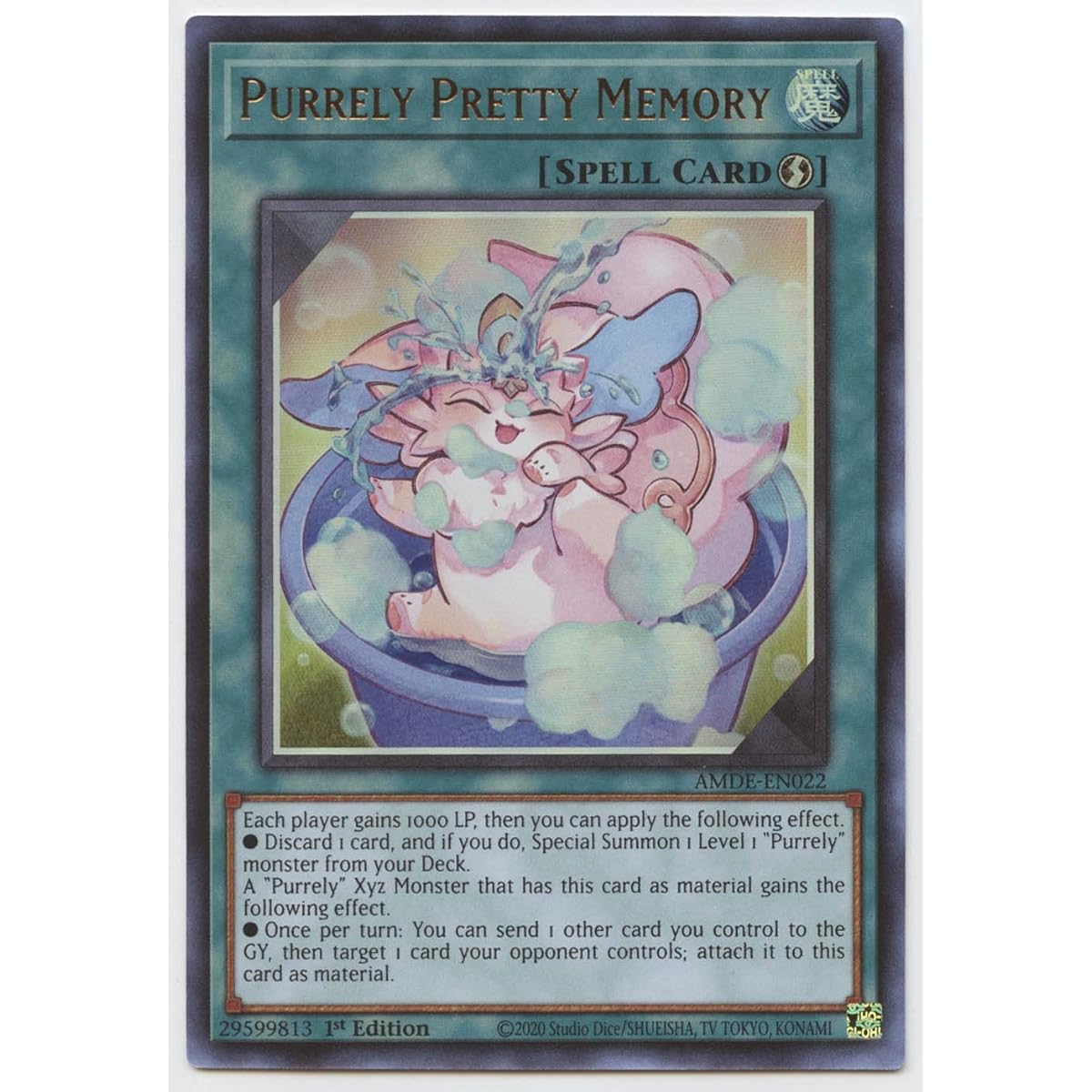 Purrely Pretty Memory AMDE-EN022 Ultra Rare 1st Edition