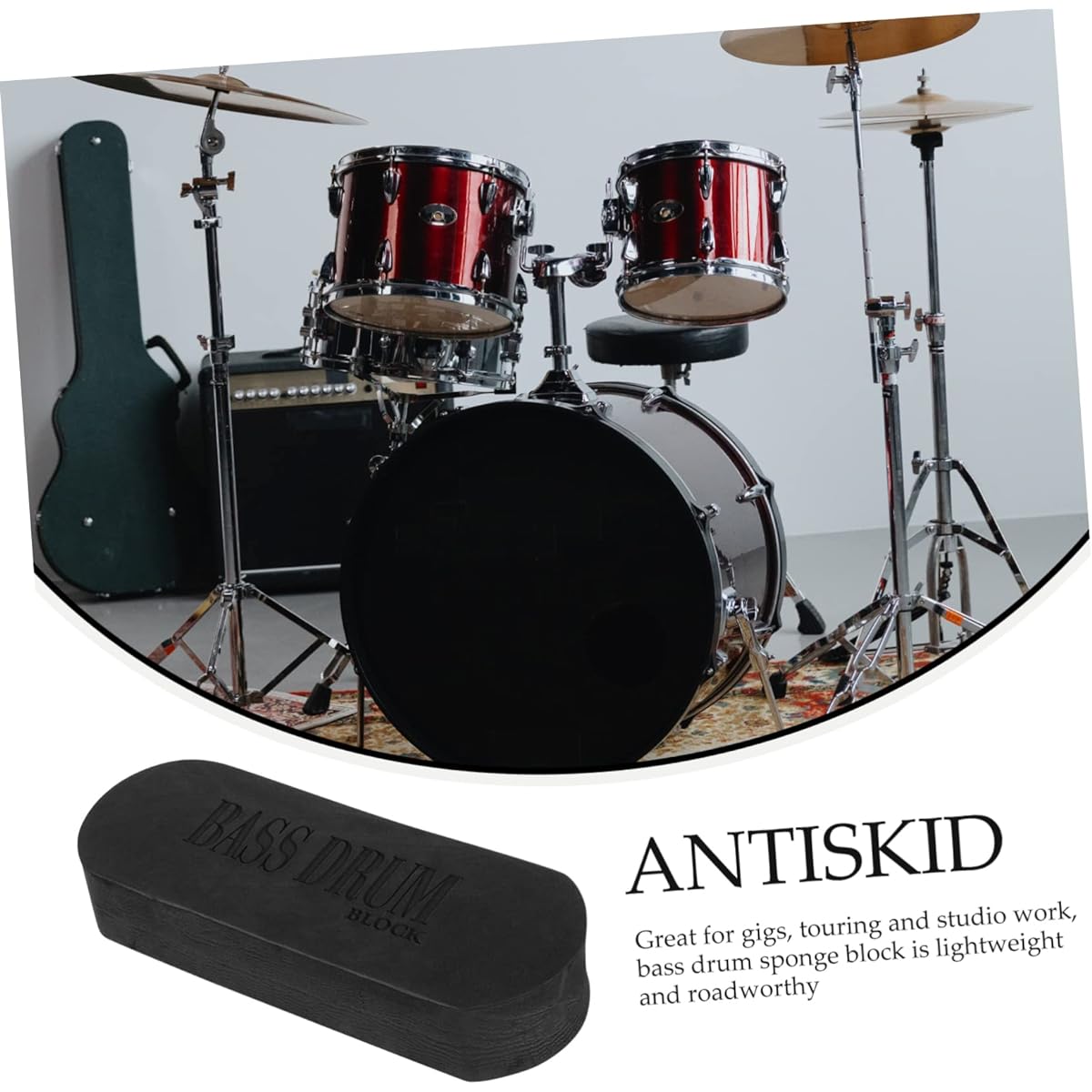 Vaguelly 5 Bass Drum Rime Cotton Bass Drum Block Percussion Parts Drummer Gift Bass Drum Accessories Fitting Bass Drum