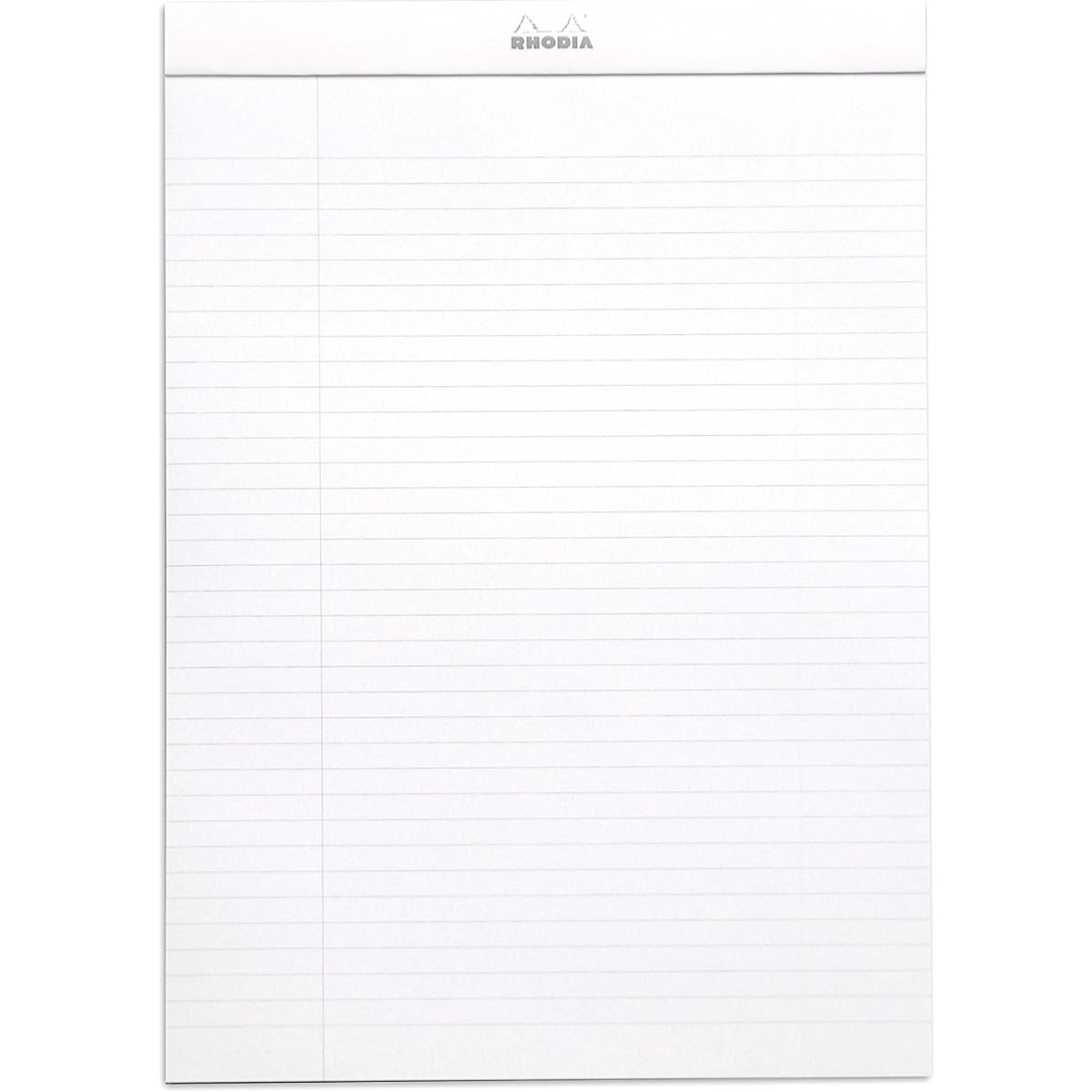 Rhodia Classic White Lined Notepads, 6" x 8-1/4", Set of 3