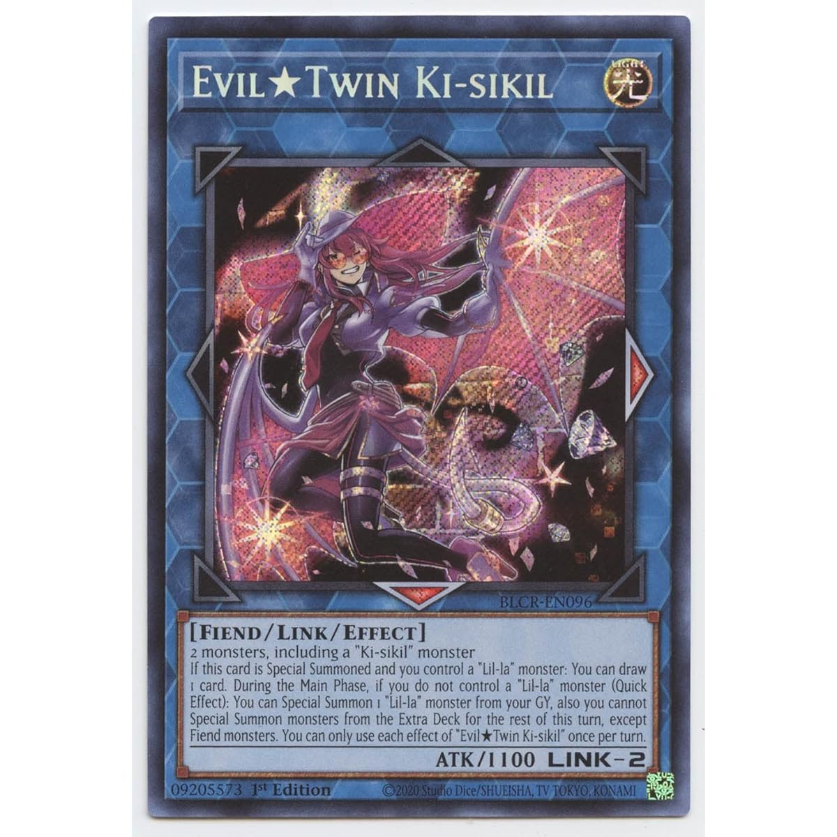 Evil Twin Ki-sikil BLCR-EN096 Secret Rare First Edition