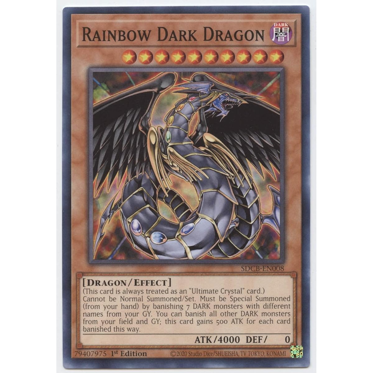 Rainbow Dark Dragon - SDCB-EN008 - Common - 1st Edition