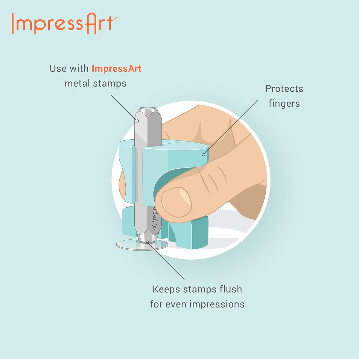 ImpressArt Simple Strike Metal Stamp Jig 3mm