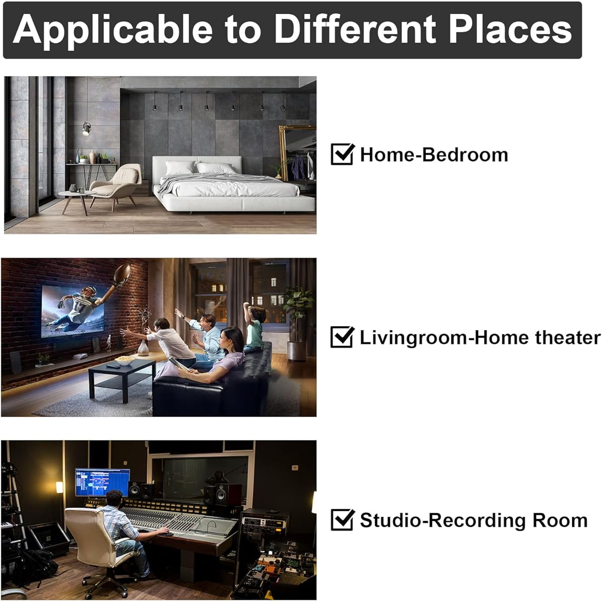 Krightlink Soundproofing Panels Set of 24 2" X 12"