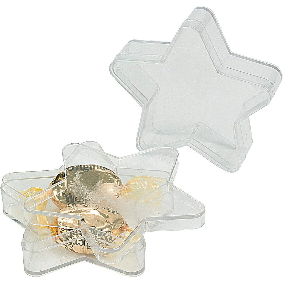 Fun Express Star Shaped Favors and Treat Containers - Set of 24 - Baby Shower and Party Supplies